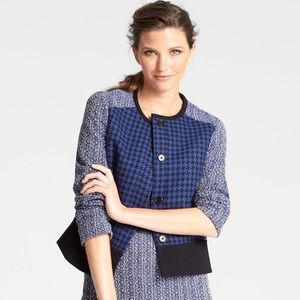 New Cropped Houndstooth Jacket